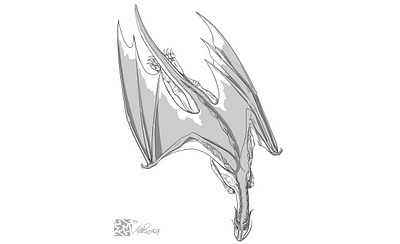 Arctic Dragon character design conceptart design drawing epicmade fantasy graphic novel illustration