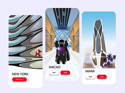 Airbnb+Zaha Hadid collaboration airbnb app branding collaborate collaboration design ui zaha hadid