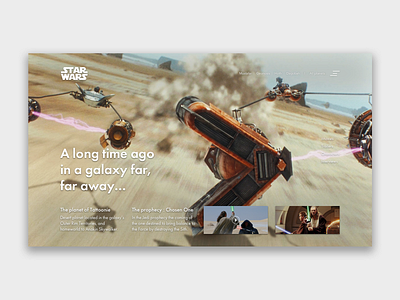 Star Wars - Episode I art design illustration interface design starwars starwarsday ui ux web webdeisgn