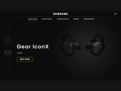 Samsung Gear IconX branding gear gearicon geariconx samsung samsung mockup ui ui ux ui design uidesign uiux ux ui uxui website website concept website design website designer website designing website development websites