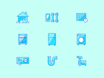 PreFix Iconography austin home iconography icons maintenance