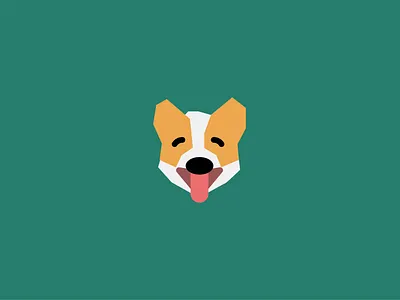 WIP - Corgi inspired logo for a pet center. dog funny happy latam logo minimal pet wip