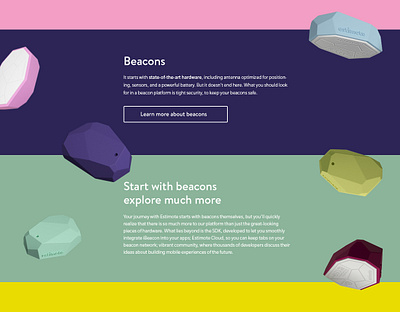 estimote web beacons branding design estimote product design start up startup branding visual identity web