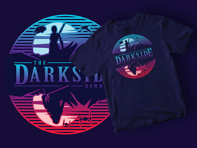 Then Darkside Down t-shirt design kylo lightsaber millennium falcon ren rey star wars t shirt tie fighters x wing