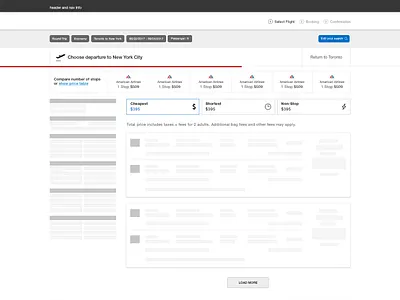 Flight Search Results clean design flight flight booking flight search flights search ui ui design user experience ux ux design web website
