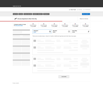 Flight Search Results clean design flight flight booking flight search flights search ui ui design user experience ux ux design web website