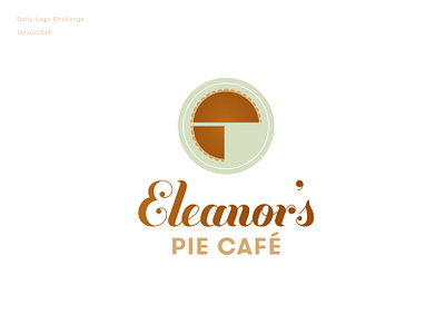 Eleanor's Pie Cafe daily logo challenge letters pie