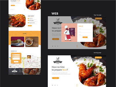 Restaurant Website adobe xd branding design designer finance graphic design newconcept promo ui ui ux ux