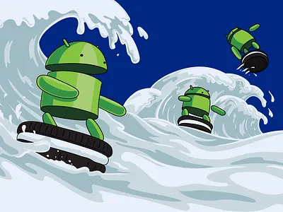 android oreo android branding character cookie developers illustration oreo vector