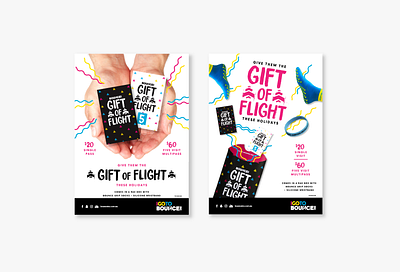 Gift of Flight Xmas Poster advertising design graphic design hands poster print promotional socks squiggles stationary xmas card