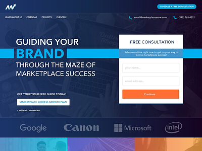 Site Re-branding blue blues forms marketplace ornage purple