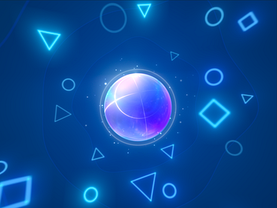 Energy ball ball energy glow motion design shapes