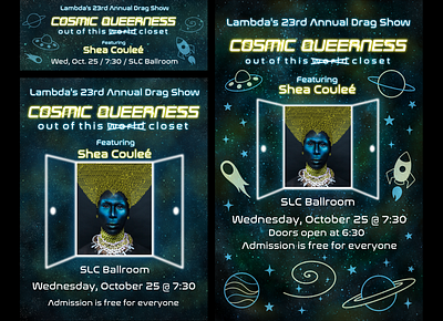 Lambda Drag Show 2017 part 2 facebook cover photo flyer design poster design vanderbilt