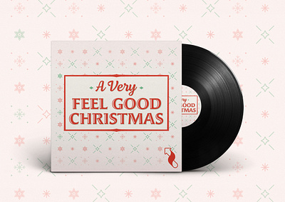 Feel Good Christmas Album Cover brand branding christmas design layout logo logo design music art typography vector