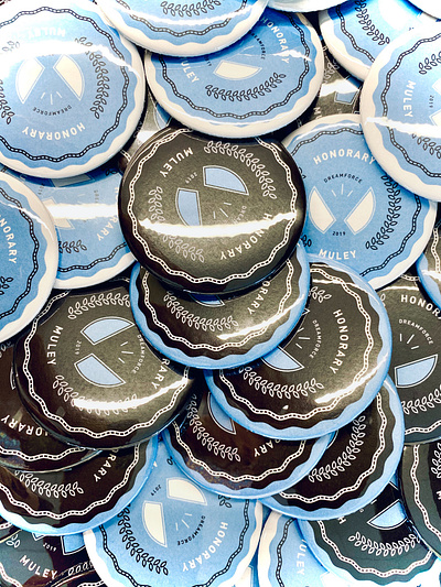 <button>Honorary Muley</button> button dreamforce merch mulesoft pins salesforce swag