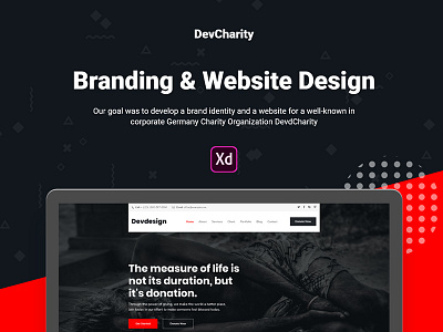 Free Charity Adobe XD Template branding charity charity website design free free template freebie freebies website