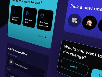 outGo cards & modals animation app card design interaction ios mobile modal product ui ux
