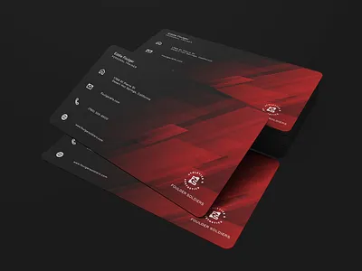Personal Trainer Business cards 2019 app blue branding businesscard button coachella design flat illustration logo minimalist