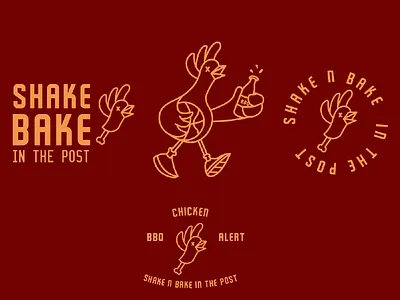 BBQ Chicken branding & identity basketball branding chicken identity