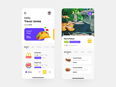 Cashback App barbecue cashback design design app food restaurant ui ux