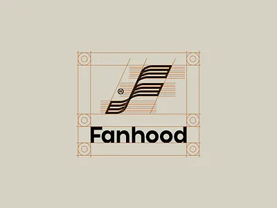 Fanhood Logo Spacing branding design clear space guides hoodzpah logo spacing visual identity