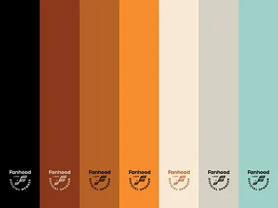 Fanhood color palette basketball color hoodzpah retro seal sports sports design vintage