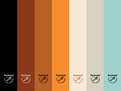 Fanhood color palette basketball color hoodzpah retro seal sports sports design vintage