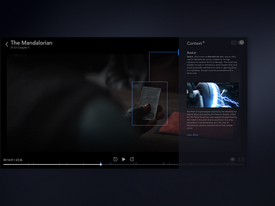 Disney Plus - Context Plus disney disney plus mandalorian product design starwars streaming the mandalorian ui ux video