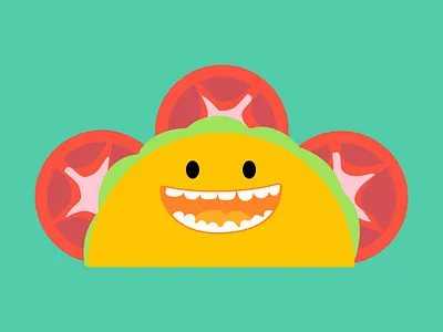 Green Taco design illustration taco vector