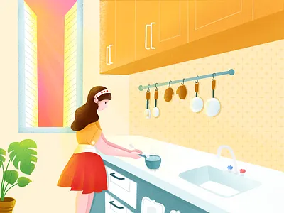 Make dinner app art design illustration illustrator ui ux vector web website