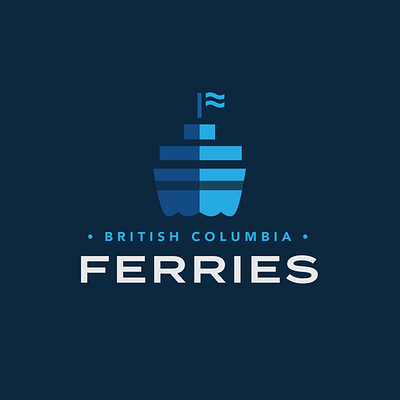 B.C. Ferries Logo Update adobe illustrator brand brand design brand identity branding design illustration illustrator logo logos mark termina vector