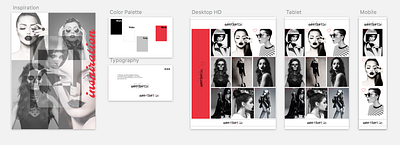 Aesthetic Design Hi-Fidelity Mock-Up design ui web website