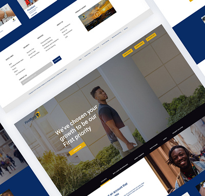 first bank website design banking website e commerce financial app first bank money savings website