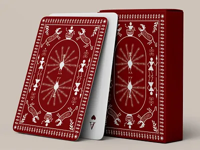 Warli Painting Based Play Card