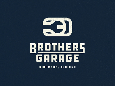 Three Brothers Garage 3 brand branding florida indiana logo logo design racing vintage