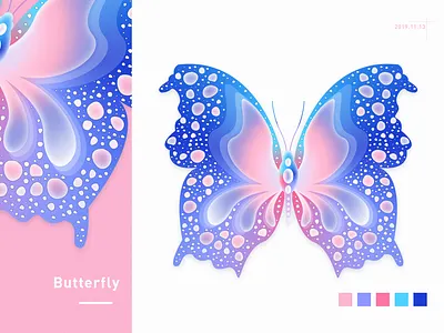 Butterfly four design picture