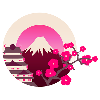 nihon - v2 illustration illustrator japan nihon vector