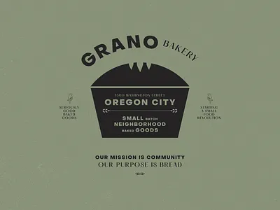 Grano Bakery concept baked goods bakery branding bread classic concept create every day grano bakery illustration local lockups logo logo concept rustic small batch vintage wheat