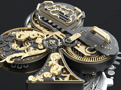 In Spades 3d logo playing card spade steampunk steampunk spade