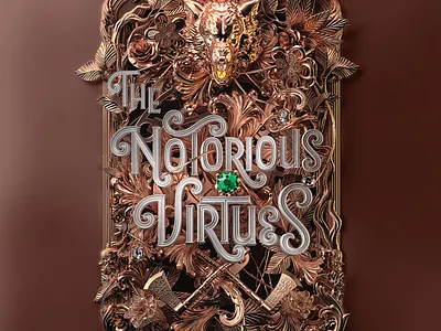 The Notorious Virtues - US Edition 3d 3d illustration 3d typography book book cover cover