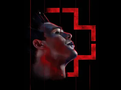 Richard Kruspe digital portrait art design digital art digital portrait illustration procreate rammstein