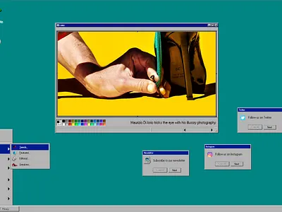 Titel Mag homepage ui ux website