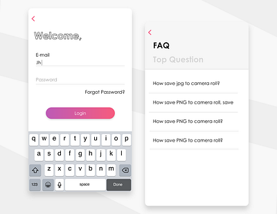 Login and FAQ