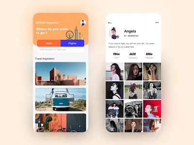 XIE XING Travel APP app design icon illustration logo ui ux