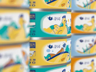 Cat Can c4d design graphic graphicdesign illustration labeldesign packaging photoshop