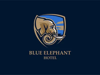 Blue Elephant brand brandidentity branding company design font hotel identity logo logotype typography
