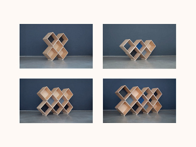 Nomad - 45x modular bookcase art direction branding product design