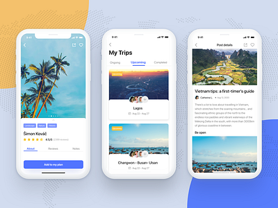 Le Trip - Travel planner UI KIT app app design booking graphic design interface design iphone minimal minimalist travel travel app uikit