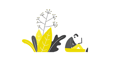 Working coworking illustration plant vector