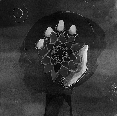 Illustration #1 art digital flower hand illustration ink photoshop